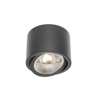 Spectrum Chloe AR111 GU10 spot encastré LED noir 250V, IP20, réglable, 17000 lumens, boîtier en aluminium