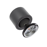 Spectrum Chloe AR111 GU10 spot encastré LED noir 250V, IP20, réglable, 17000 lumens, boîtier en aluminium