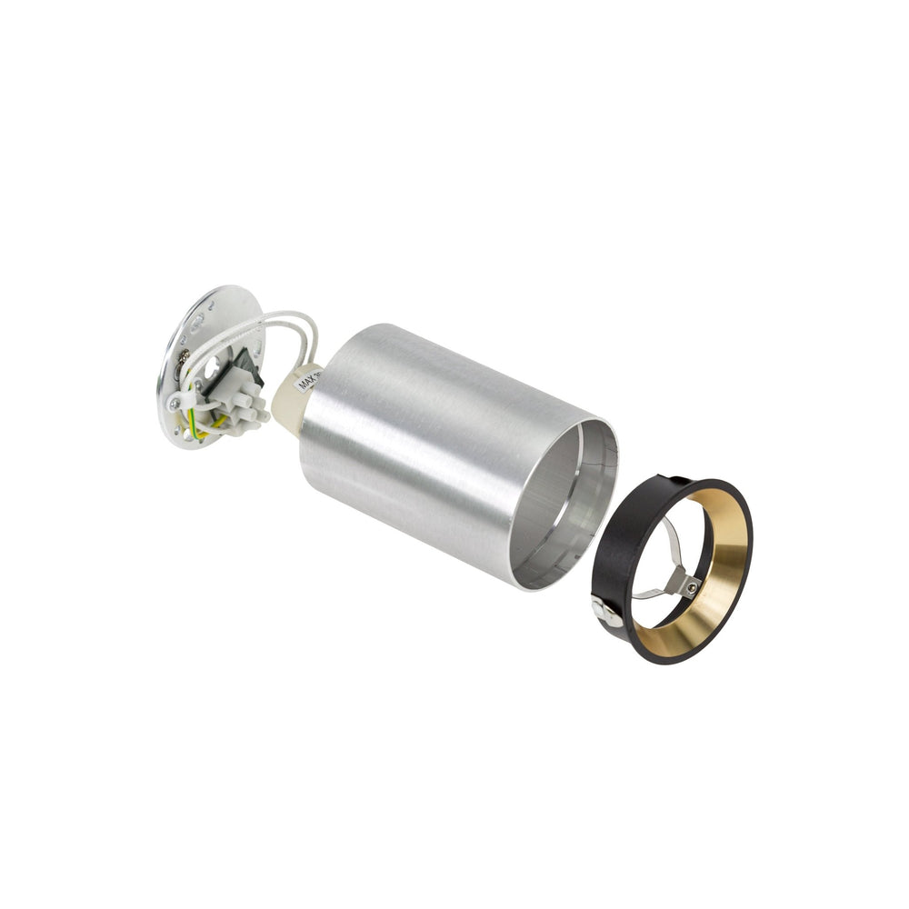 Spectrum Chloe Mini P20 LED Spot argent 4000K 250V, GU10, 17000 heures de durée de vie, IP20, montage en surface