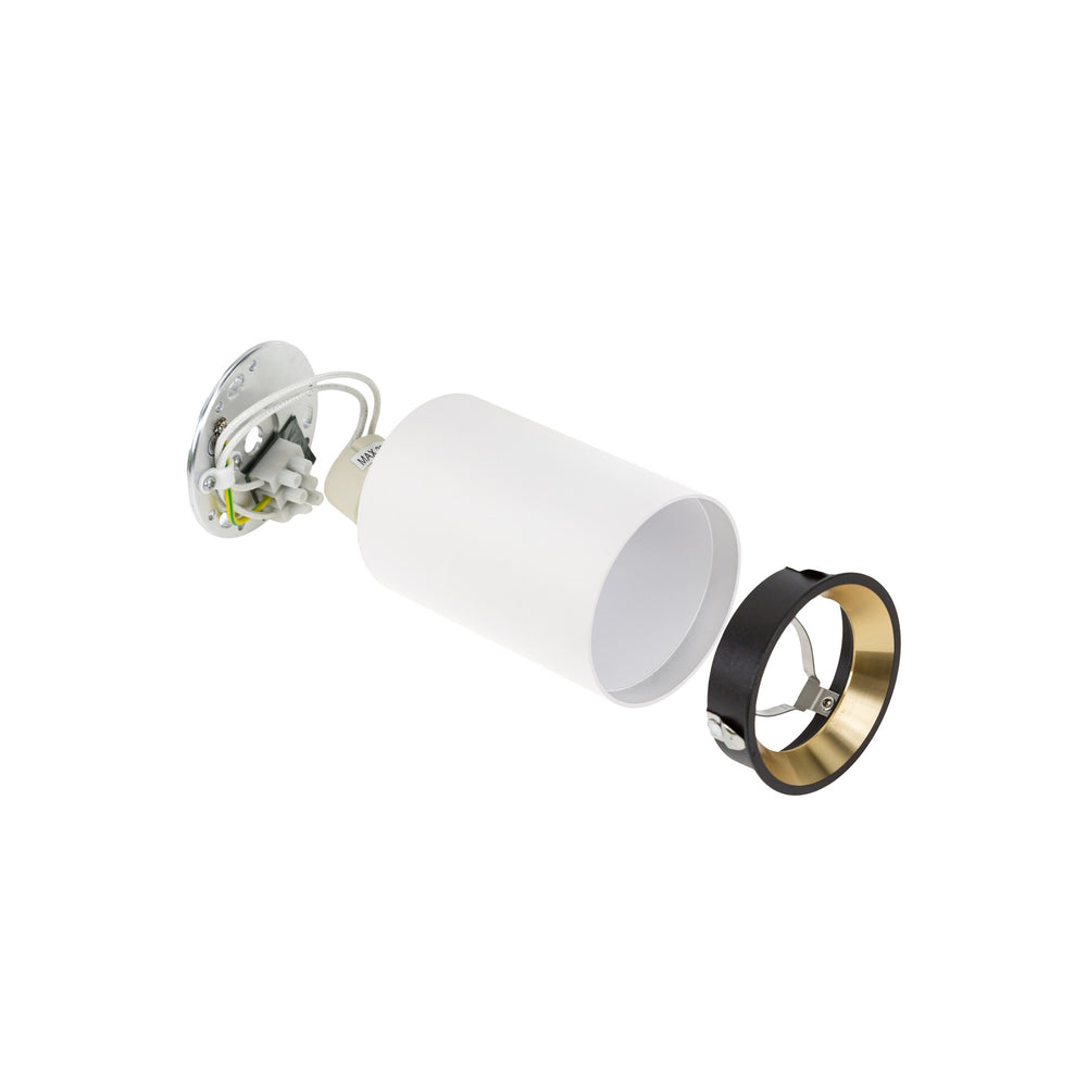 LED plafondspot CHLOE MINI - 1x GU10 aansluiting - Wit/goud