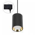 Spectrum CHLOE GU10 spot sur rail 3 phases, noir avec or, IP20, 70x100mm, aluminium, 250V, usage intérieur