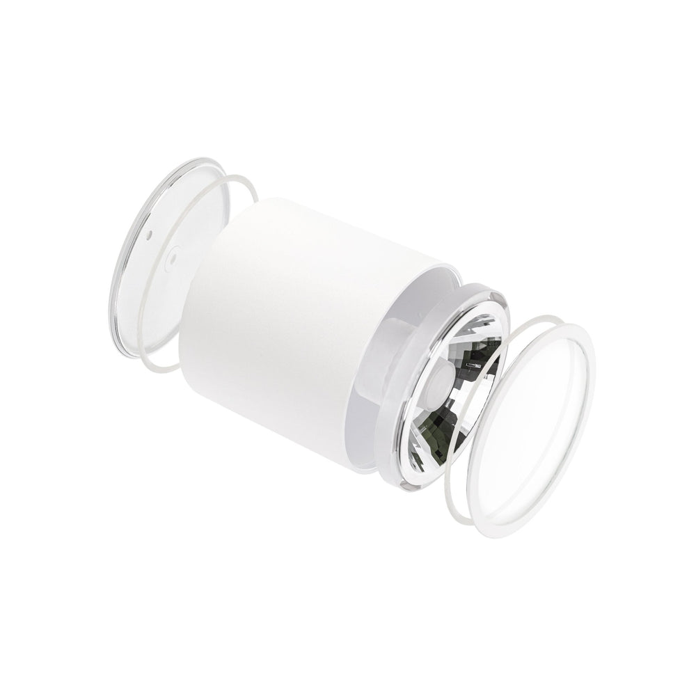 Chloe AR111 GU10 IP65 spot LED rond extérieur et intérieur lampe Spectrum boîtier blanc 17000 heures 250V 120-115 mm
