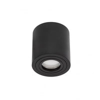 Projecteur LED rond noir CHLOE GU10 IP65 pour usage intérieur, boîtier en aluminium, 250V, 17000 lumens, montage en surface