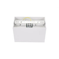 Spot GU10 réglable Spectrum rectangulaire blanc, IP20 intérieur, boîtier en aluminium, 250V, durée de vie de 17000h