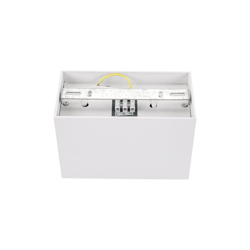 Spot GU10 réglable Spectrum rectangulaire blanc, IP20 intérieur, boîtier en aluminium, 250V, durée de vie de 17000h
