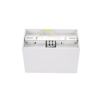 Spot GU10 réglable Spectrum rectangulaire blanc, IP20 intérieur, boîtier en aluminium, 250V, durée de vie de 17000h