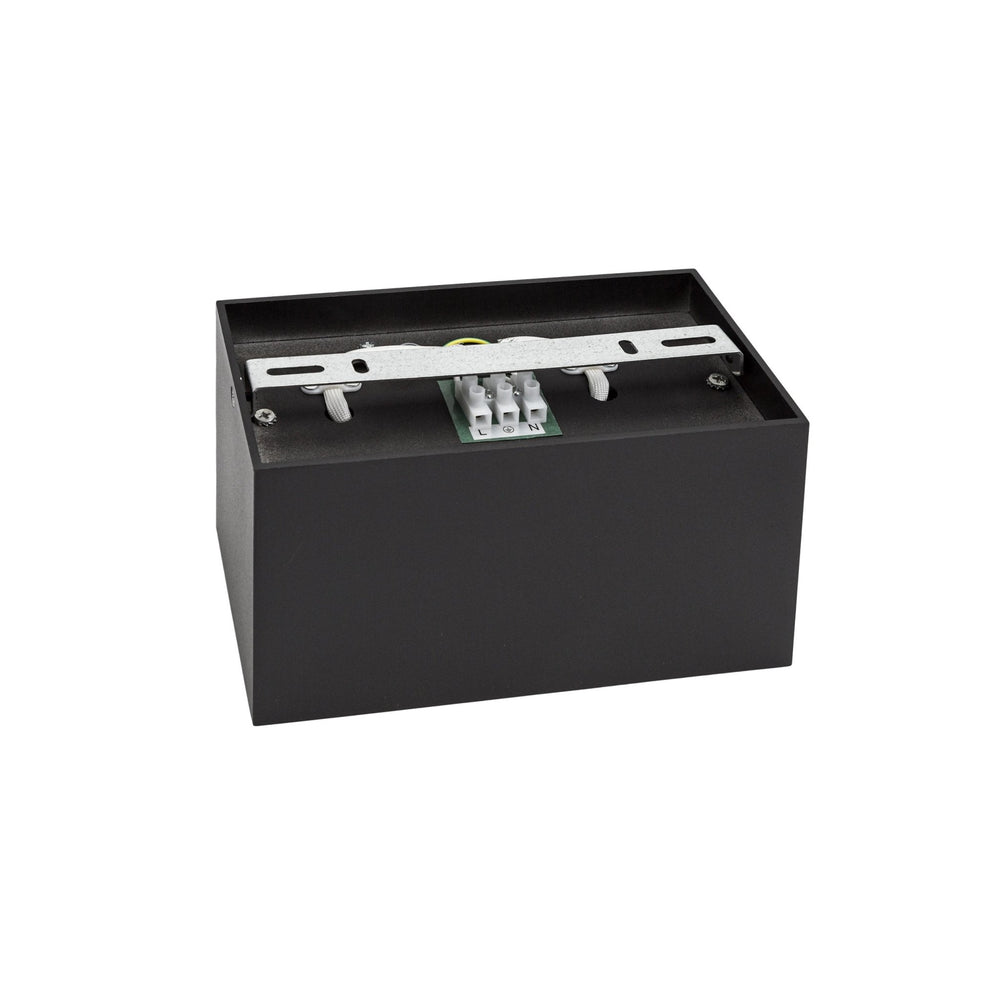 Spectrum Chloe Duo 2xGU10 IP20 spot noir réglable, boîtier en aluminium, 250V, utilisation intérieure