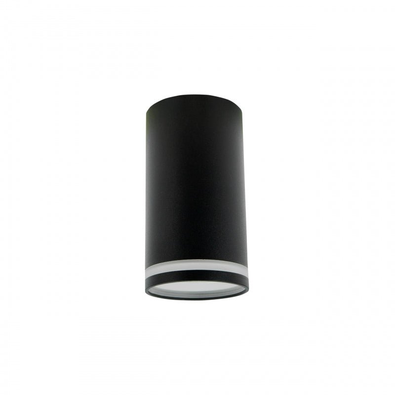 Spot encastré LED 230V GU10 Chloe ring noir Spectrum - IP20, boîtier en aluminium, montage en surface