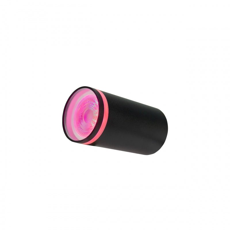 Spot encastré LED 230V GU10 Chloe ring noir Spectrum - IP20, boîtier en aluminium, montage en surface