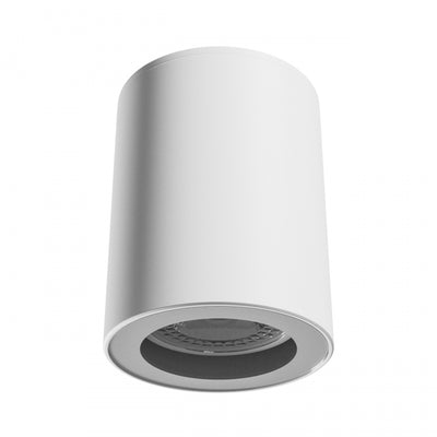 Spectrum CHLOE GU10 LED spot plafond blanc rond 70x90mm IP44 étanche et économe en énergie pour une utilisation intérieure