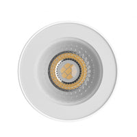 Spectrum CHLOE GU10 LED spot plafond blanc rond 70x90mm IP44 étanche et économe en énergie pour une utilisation intérieure