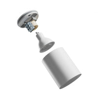 Spectrum CHLOE GU10 LED spot plafond blanc rond 70x90mm IP44 étanche et économe en énergie pour une utilisation intérieure