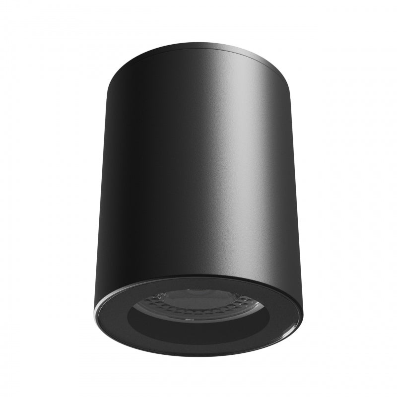Spectrum CHLOE GU10 250V IP44 downlight LED noir, 70x90mm, boîtier en alu, étanche, usage intérieur, installation simple