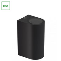 Applique murale LED GU10 Spectrum Noir, 2x6W, 250V, IP54 Extérieur Intérieur Bidirectionnelle 150x73x95mm