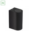 Applique murale LED GU10 Spectrum Noir, 2x6W, 250V, IP54 Extérieur Intérieur Bidirectionnelle 150x73x95mm