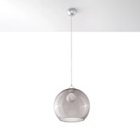 Sollux Lighting BALL hanglamp, Grafiet afwerking, LED compatibel, 220-240V, IP20, Aluminium en Staal