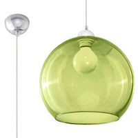 Sollux Lighting BALL lampe suspendue LED compatible, 220-240V, IP20, Laiton doré mat, Aluminium Acier, 50W max