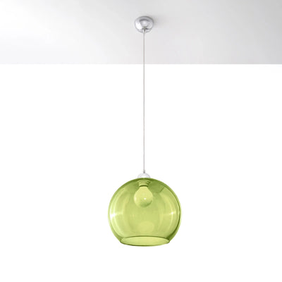 Sollux Lighting BALL lampe suspendue LED compatible, 220-240V, IP20, Laiton doré mat, Aluminium Acier, 50W max