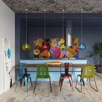 Sollux Lighting BALL lampe suspendue, abat-jour transparent, 220-240V, IP20, CE RoHS, finition Aluminium Laiton