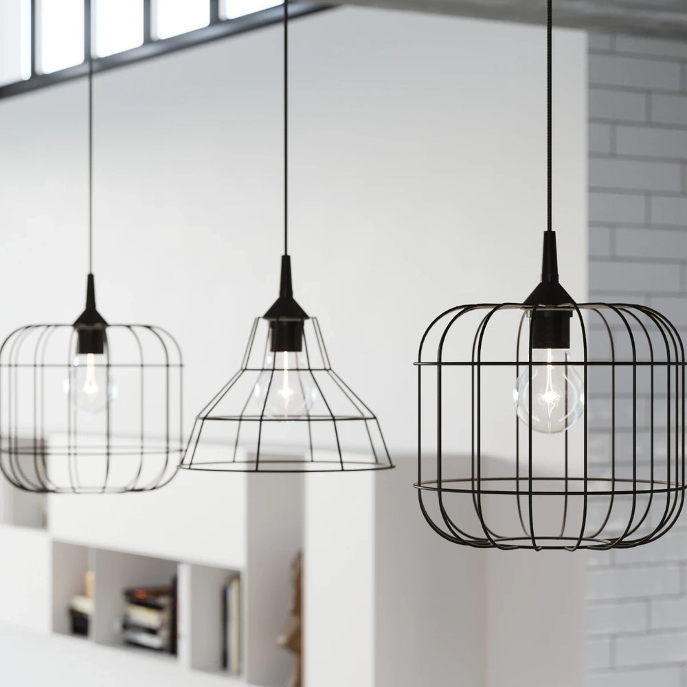 Suspension Sollux Lighting CELTA Noir, aluminium, IP20, 220-240V, max 50W LED, CE RoHS