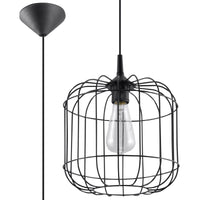 Suspension Sollux Lighting CELTA Noir, aluminium, IP20, 220-240V, max 50W LED, CE RoHS