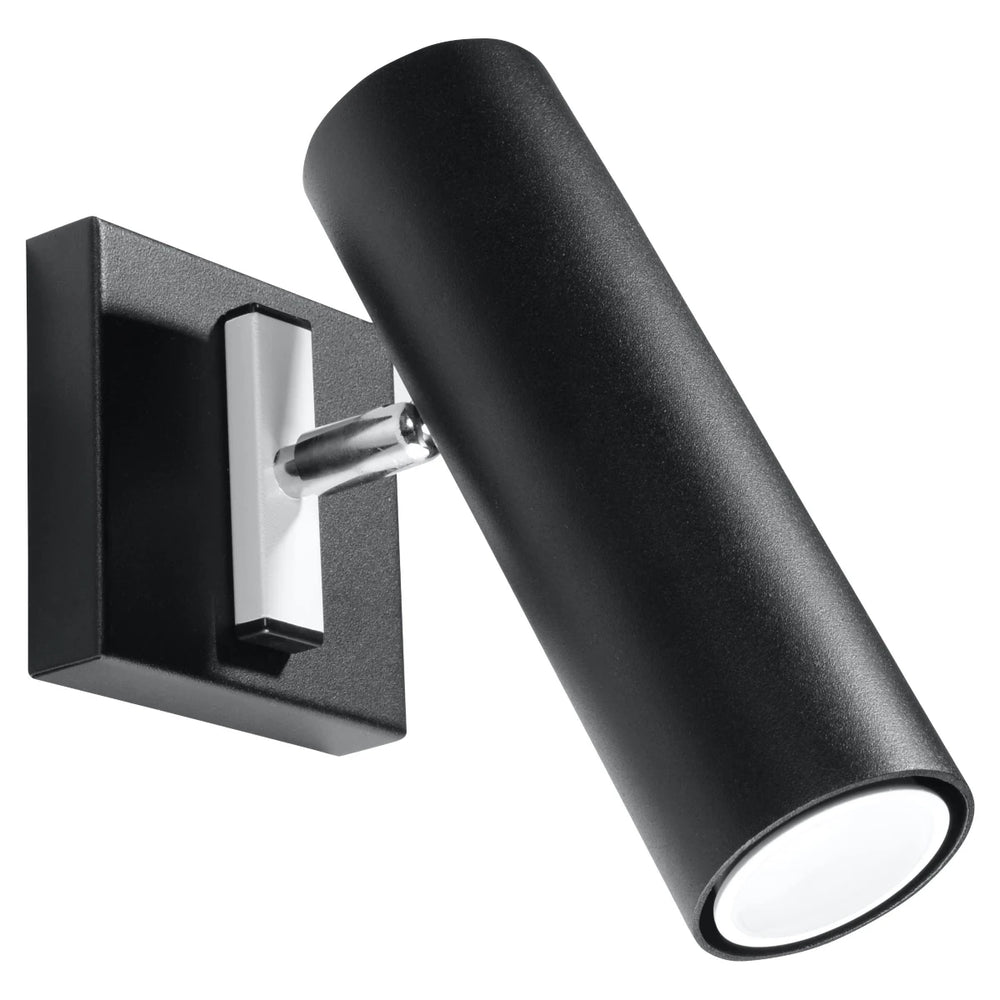 Applique murale LED Sollux Lighting DIREZIONE Noir, Aluminium, IP20, 220-240V, 50W max, CRI 80, CE RoHS