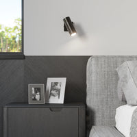 Applique murale LED Sollux Lighting DIREZIONE Noir, Aluminium, IP20, 220-240V, 50W max, CRI 80, CE RoHS