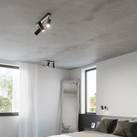 Applique murale LED Sollux Lighting DIREZIONE Noir, Aluminium, IP20, 220-240V, 50W max, CRI 80, CE RoHS
