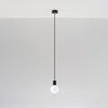 Sollux Lighting Edison hanglamp Zwart, LED compatibel, aluminium mat goud messing afwerking, 220-240V, IP20, CE RoHS
