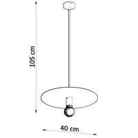 Sollux Lighting FLAVIO Suspension LED Grise, Luminaire Pendant IP20, 220-240V, Certifié CE RoHS