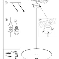 Sollux Lighting FLAVIO Suspension LED Grise, Luminaire Pendant IP20, 220-240V, Certifié CE RoHS