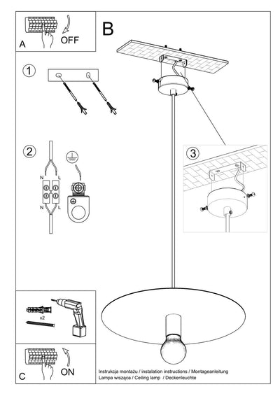 Sollux Lighting FLAVIO Grijze LED Hanglamp, IP20 Hanglamp, 220-240V, CE RoHS Gecertificeerd