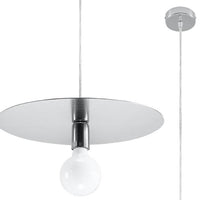 Sollux Lighting FLAVIO Suspension LED Grise, Luminaire Pendant IP20, 220-240V, Certifié CE RoHS