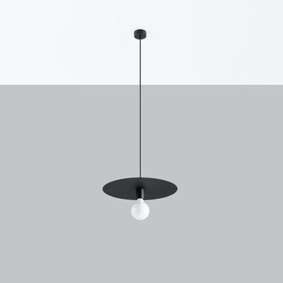 Lampe suspendue Sollux Lighting FLAVIO, Noir, aluminium, IP20, 220-240V, max 50W LED, certifiée CE RoHS