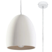 Sollux Lighting Flawiusz keramische hanglamp, LED compatibel, IP20, 220-240V, max 50W, Mat Gouden afwerking