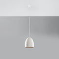 Suspension en céramique Sollux Lighting Flawiusz, compatible LED, IP20, 220-240V, 50W max, finition Or Mat