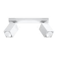 Spot LED de plafond Sollux Lighting MERIDA 2 x GU10, IP20, Aluminium doré mat, 220-240V, CE RoHS