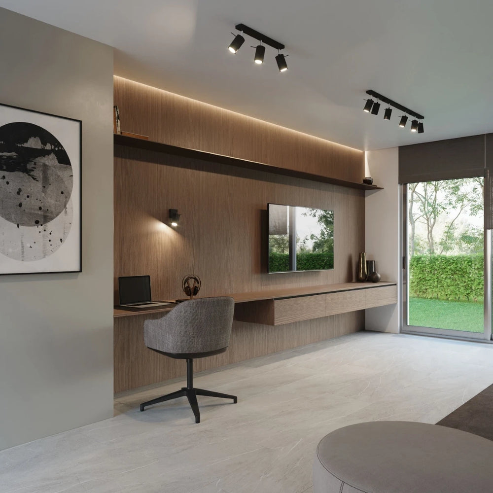 Spot encastré LED plafond Sollux Lighting Black RING, 4 x culots GU10, IP20, aluminium, CE RoHS