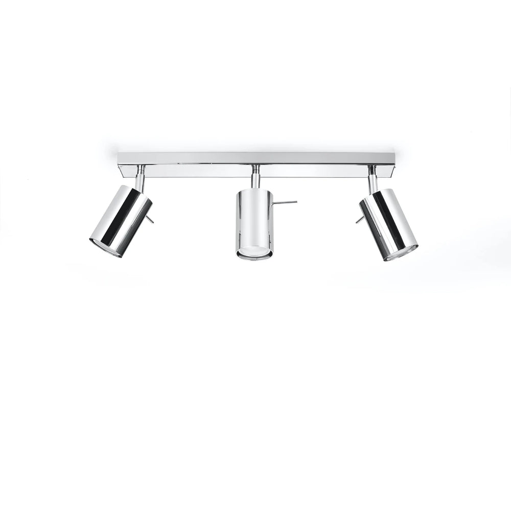 Sollux Lighting LED plafondspot chroom ring, 3x GU10, 220-240V, IP20, aluminium, CE RoHS