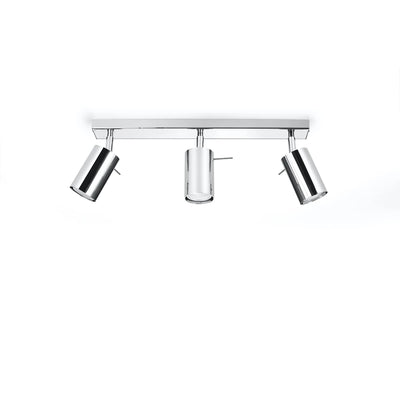 Sollux Lighting LED plafondspot chroom ring, 3x GU10, 220-240V, IP20, aluminium, CE RoHS