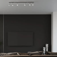 Spot encastré LED de plafond Sollux Lighting anneau chrome, 6x douilles GU10, IP20, aluminium, CE RoHS