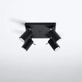 Spot encastré plafonnier LED Sollux Lighting RING 4xGU10, IP20, 220-240V, Aluminium Or Mat, CE RoHS