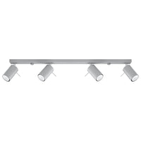 Spot encastré LED au plafond Sollux Lighting RING, 4xGU10, IP20, aluminium or mat, 220-240V, CE RoHS