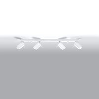 Sollux Lighting LED plafondspot Wit RING, 4xGU10, IP20, Aluminium, 220-240V, CE RoHS