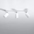 Spot encastré de plafond LED Sollux Lighting avec 3x douilles GU10, IP20, 220-240V, finition Laiton Doré Mat