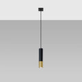 Sollux Lighting LED hanglamp Zwart Goud LOOPEZ, 1xGU10, Aluminium, IP20, 220-240V, CE RoHS