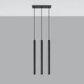 Suspension LED Sollux Lighting Noire PASTELO, 3x douille G9, IP20, Aluminium, 220-240V, CE RoHS
