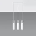 Suspension LED Sollux Lighting BORGIO, 3xGU10, IP20, 220-240V, aluminium et acier, finition or mat
