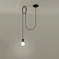 Sollux Lighting LED hanglamp Edison 1 Zwart, 220-240V, IP20, 50W max, Aluminium en Staal, CE RoHS