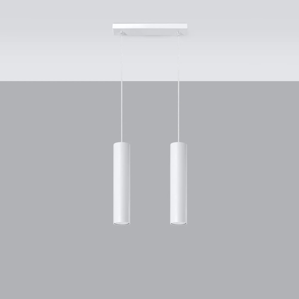 Sollux Lighting LED hanglamp LAGOS 2xGU10, IP20, Aluminium Mat Goud, 220-240V, CE RoHS